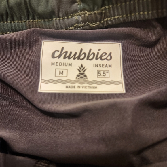 NWT CHUBBIES Men's"You Can't See Mes" Athlounger Green Camo Shorts Size Medium - Picture 6 of 12